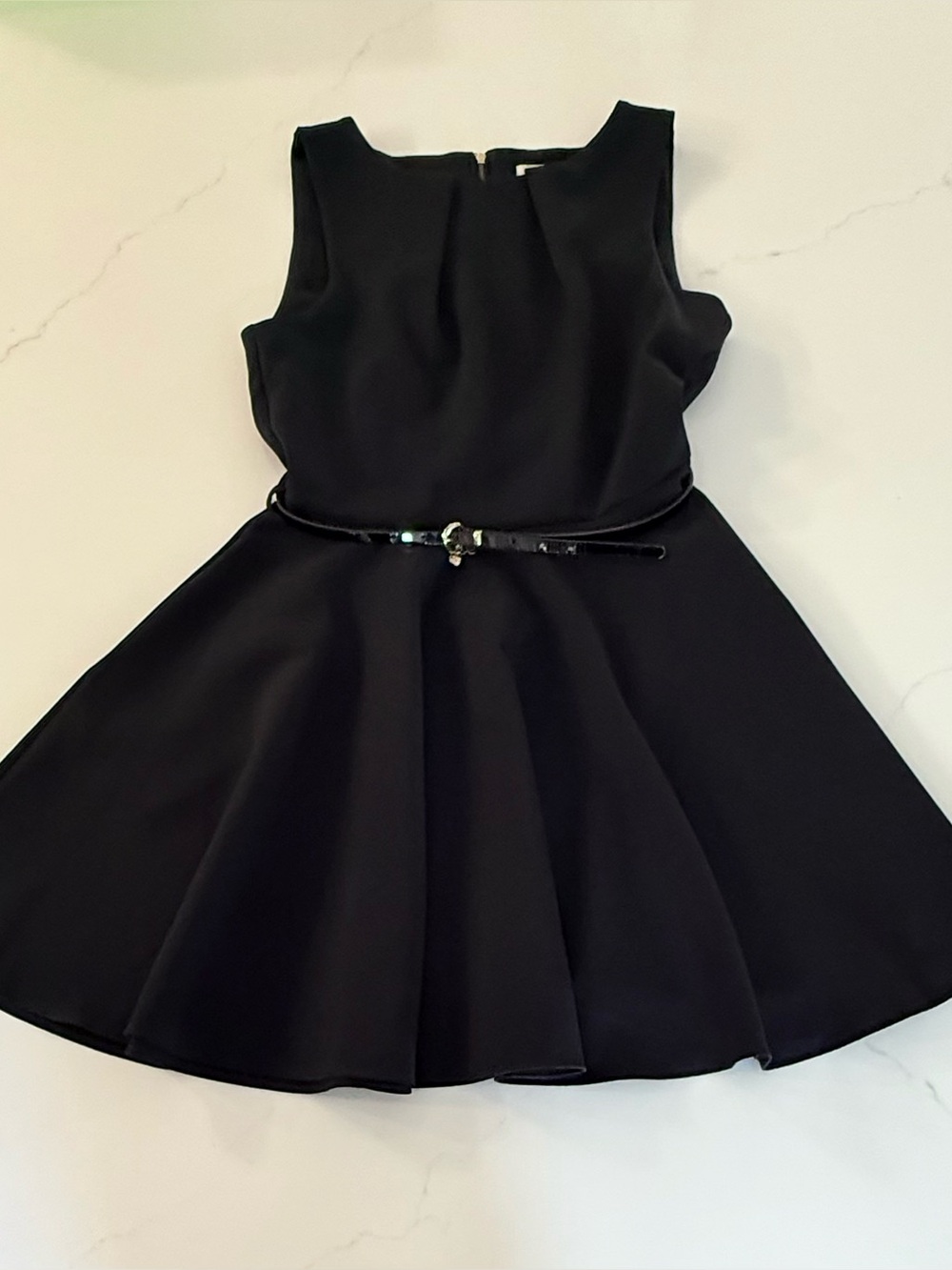 ModCloth Dark Coquette Fit and Flare Skater Dress EUC Black Size 10